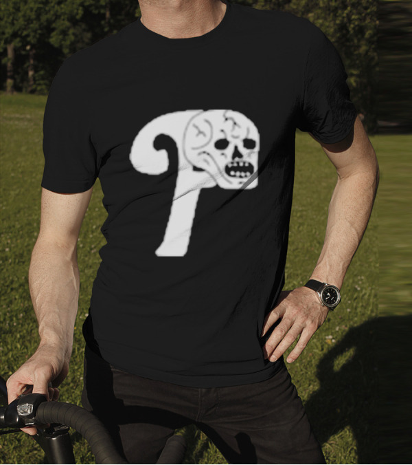 Philadelphia The Fighting Piss Missiles Skull T-Shirt