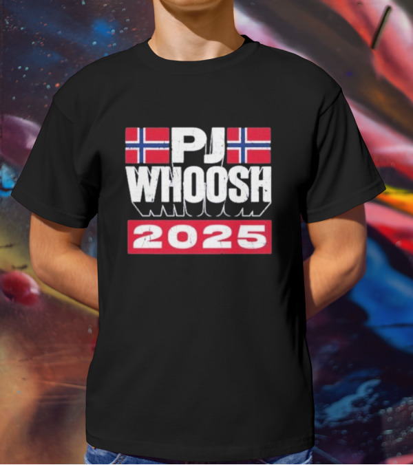 PJ Whoosh Norway Flags 2025 T-Shirt