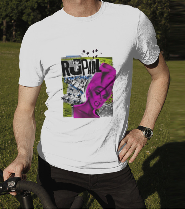 Rupaul Star Power Glam Pop Art Collage T-Shirt