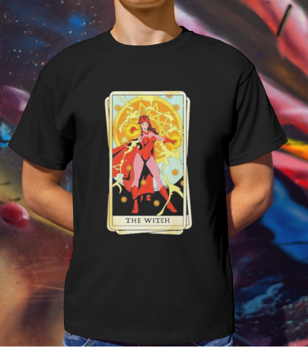 Tarot Card Featuring Scarlet Witch As The Witch T-Shirt