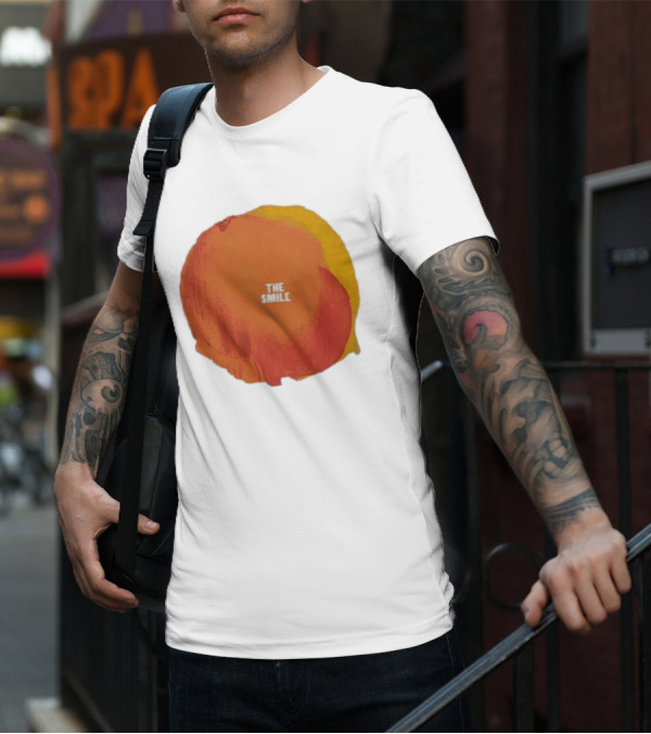 The Smile Sun Paint Texture Art Circle T-Shirt