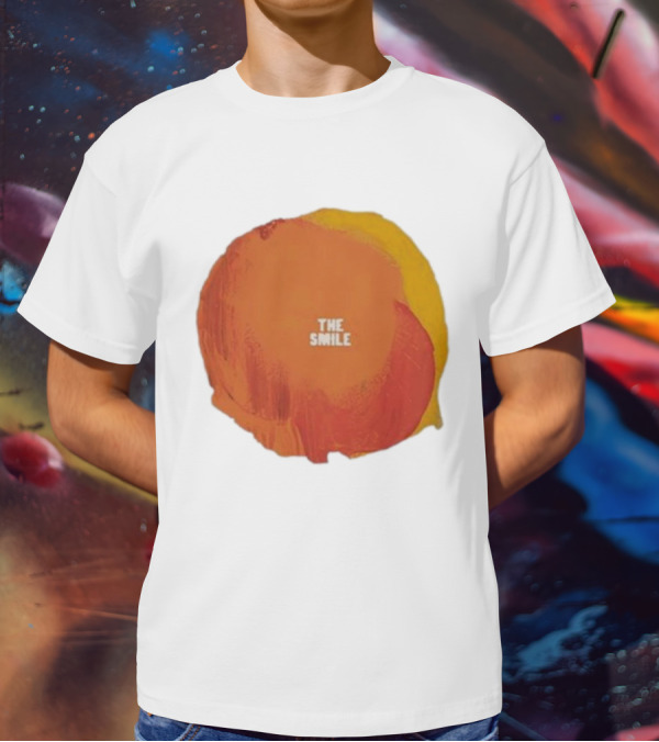 The Smile Sun Paint Texture Art Circle T-Shirt