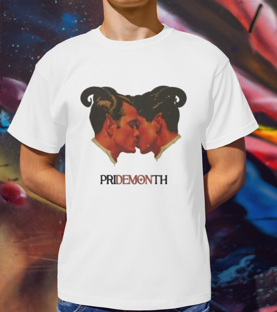 Vintage Fantasy Pride Month Pride Month Demon Lovers T-Shirt