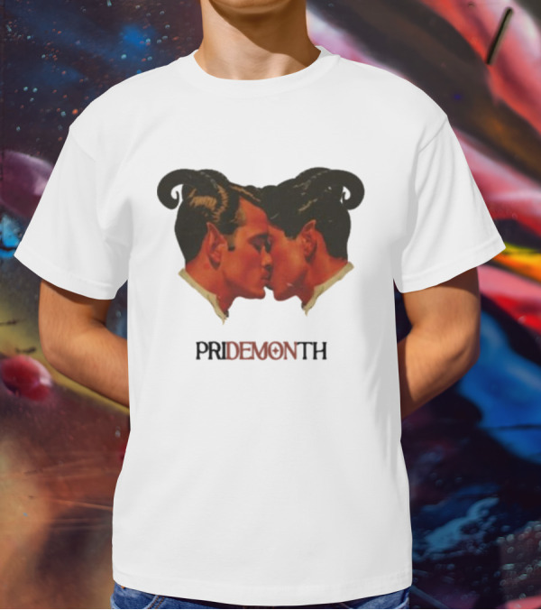 Vintage Fantasy Pride Month Pride Month Demon Lovers T-Shirt
