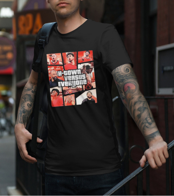 H-Town Versus Everyone Aaron Patterson Style Gta Inspired Sportswear T-Shirt