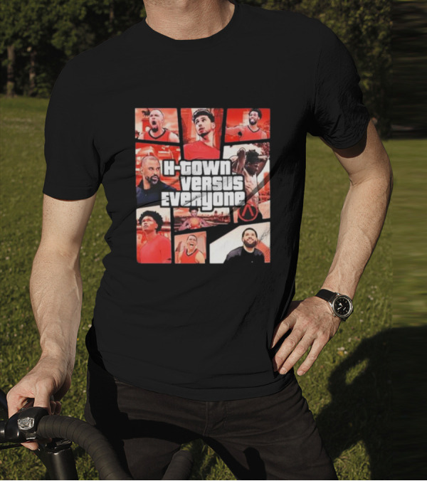 H-Town Versus Everyone Aaron Patterson Style Gta Inspired Sportswear T-Shirt