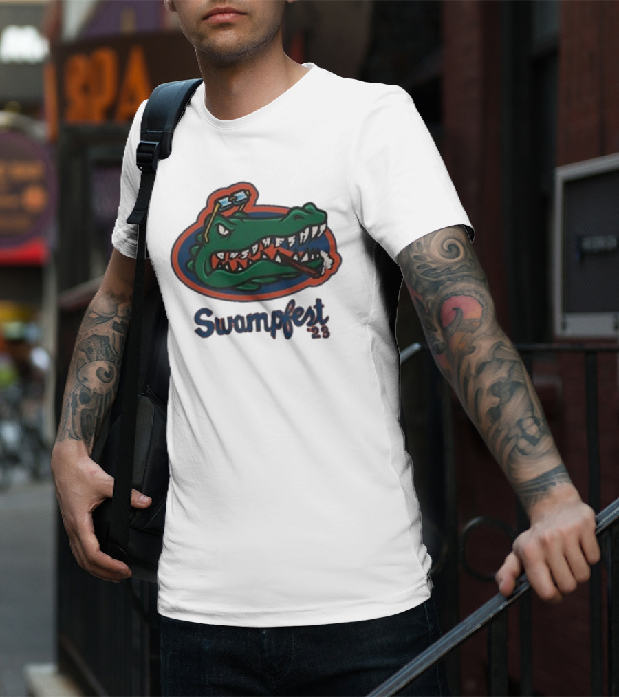 Adam22 Swampfest 23 Gator Smoking Cigar T-Shirt