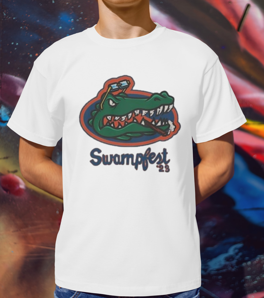 Adam22 Swampfest 23 Gator Smoking Cigar T-Shirt