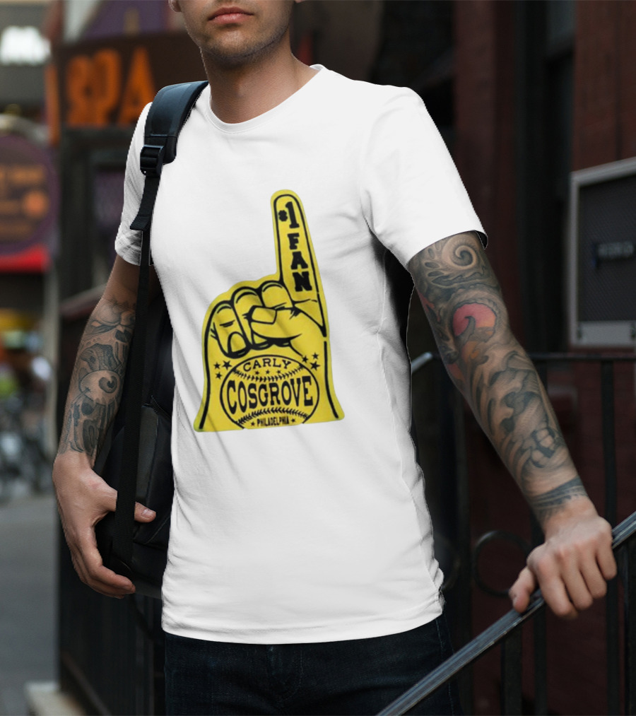 Carly Cosgrove Philadelphia Number One Fan Foam Finger T-Shirt