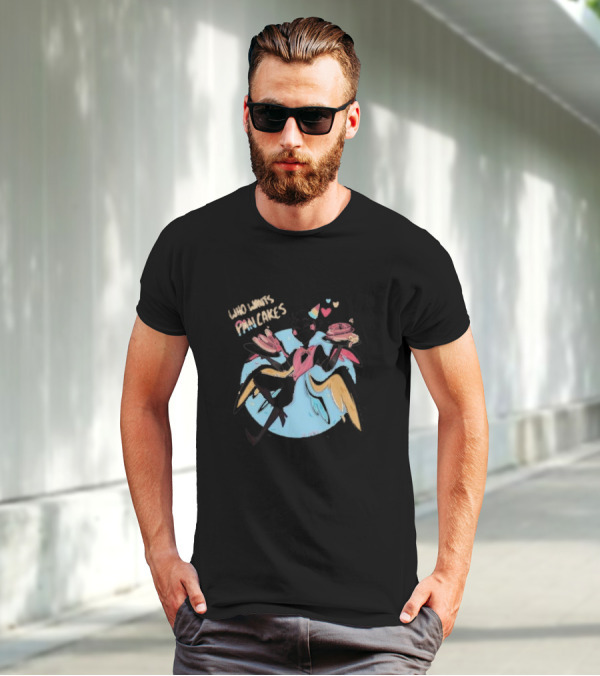 Who Wants Pancakes Pride Rainbow Heart Wings Colorful Character T-Shirt