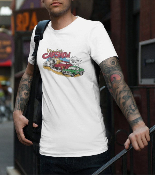 Venice Car Show Gallery Dept Vintage Cars Racing T-Shirt