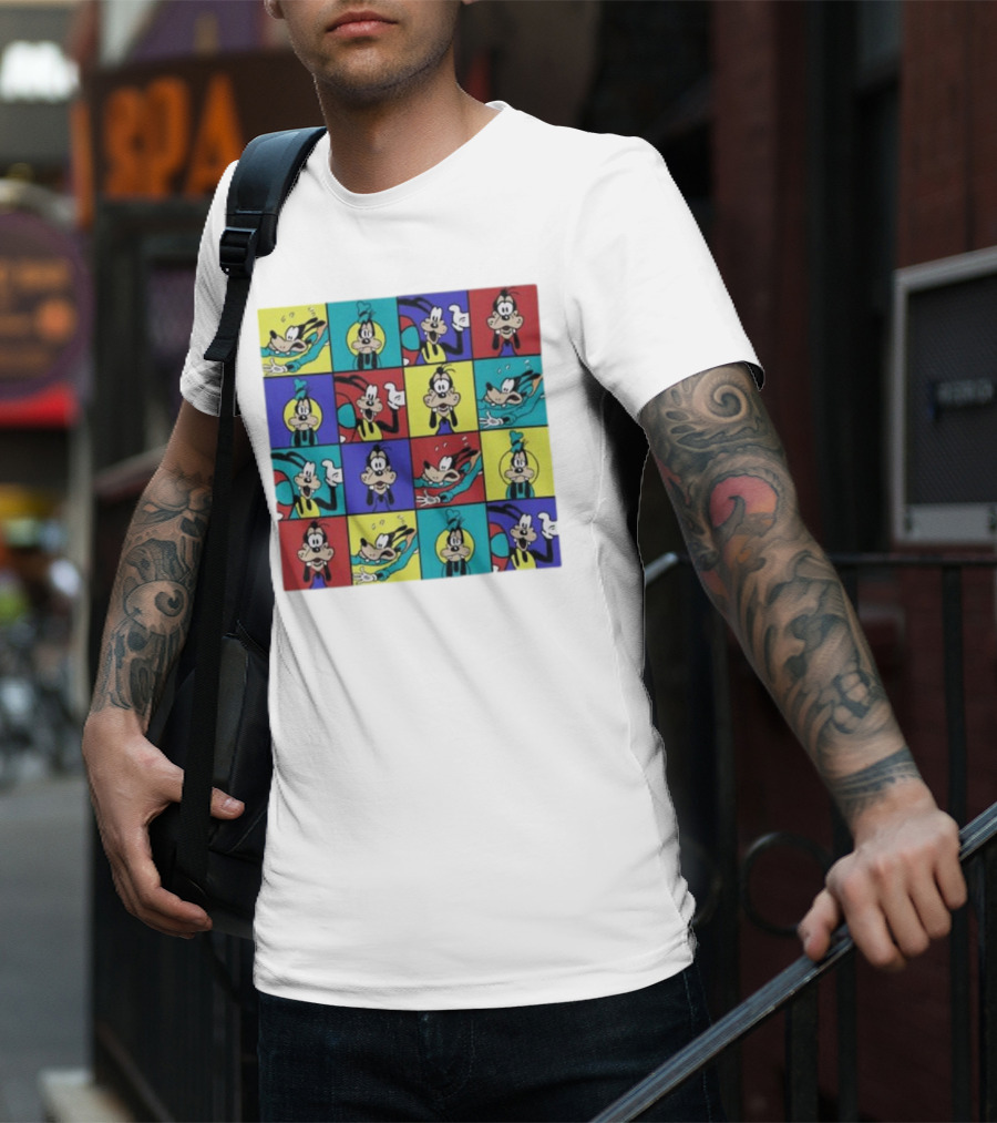 Goofy Multicolored Funny Face Expressions T-Shirt