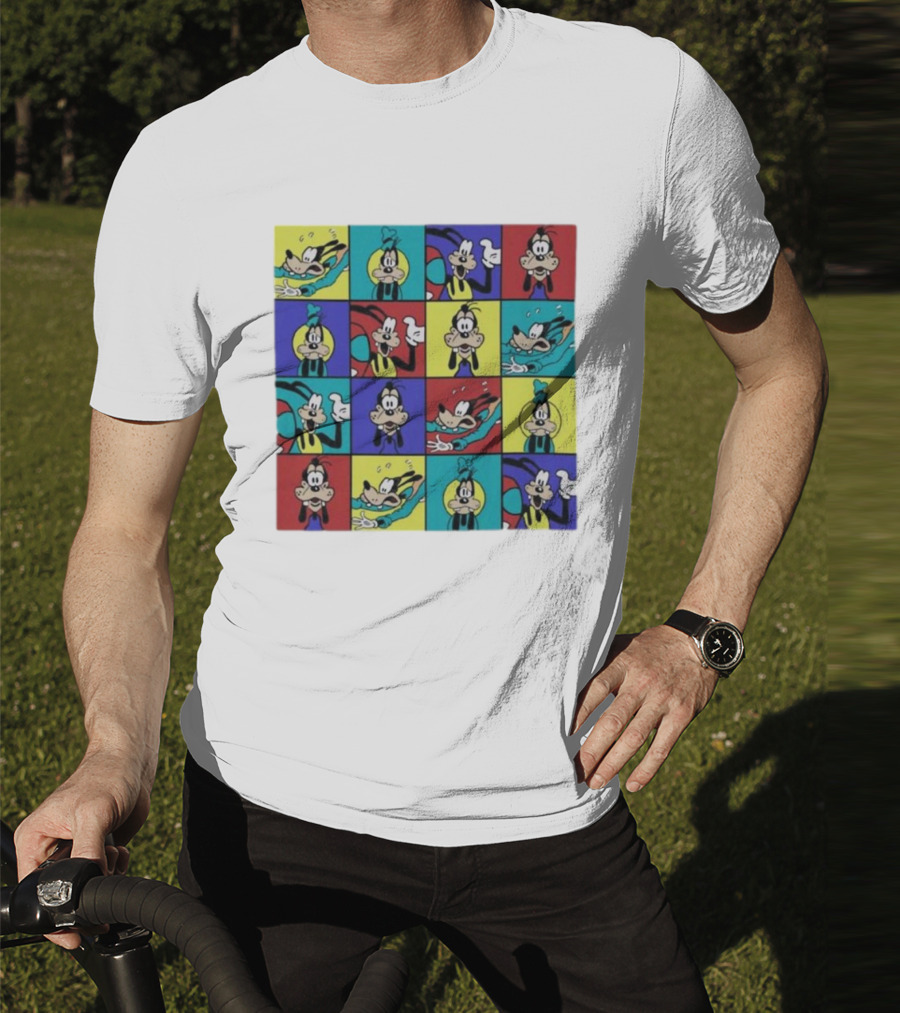 Goofy Multicolored Funny Face Expressions T-Shirt