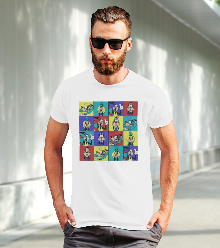 Goofy Multicolored Funny Face Expressions T-Shirt