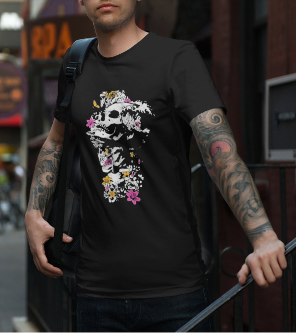 Sullivan King Skull Wave Floral Fusion T-Shirt
