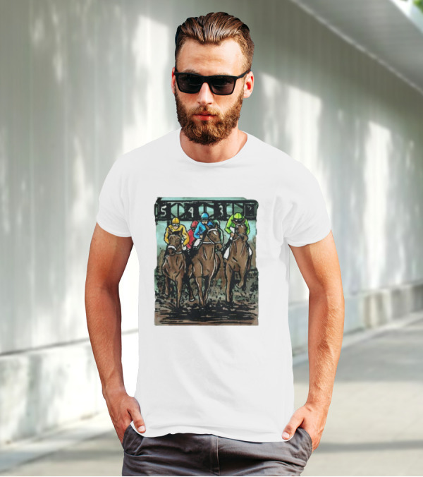 U Horse Races Waitlist Action 54321 T-Shirt