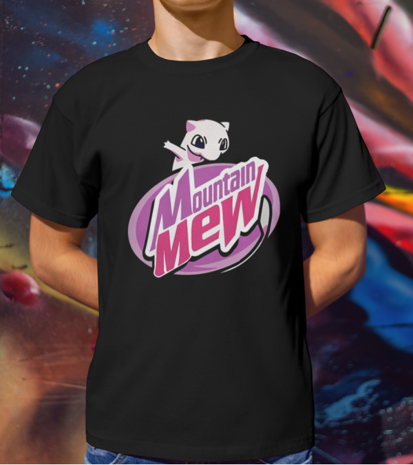 Mountain Mew Pokemon Go Mewtwo Parody Mountain Dew T-Shirt