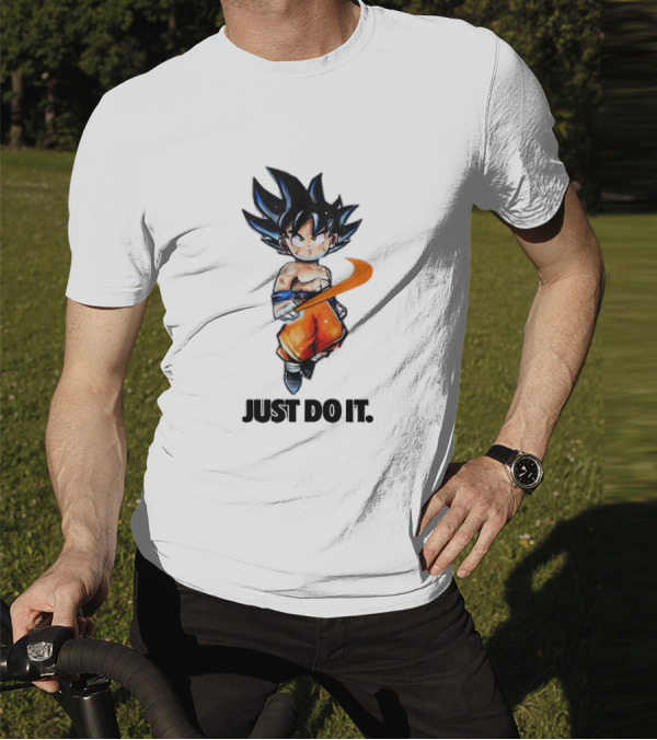 Son Goku Just Do It Dragon Ball Crossover T-Shirt
