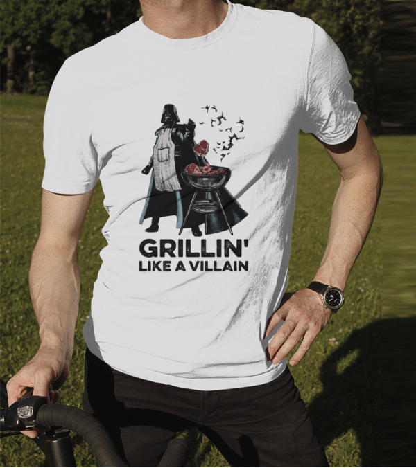 Star Wars Grillin' Like A Villain Darth Vader BBQ Scene T-Shirt