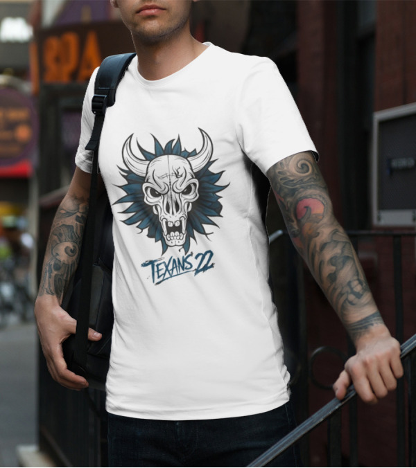 Texans Bull Skull 22 T-Shirt