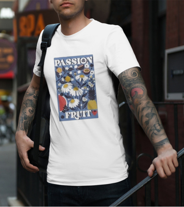 PASSION FRUIT Floral Charm With Passion Fruit And Pineapple T-Shirt
