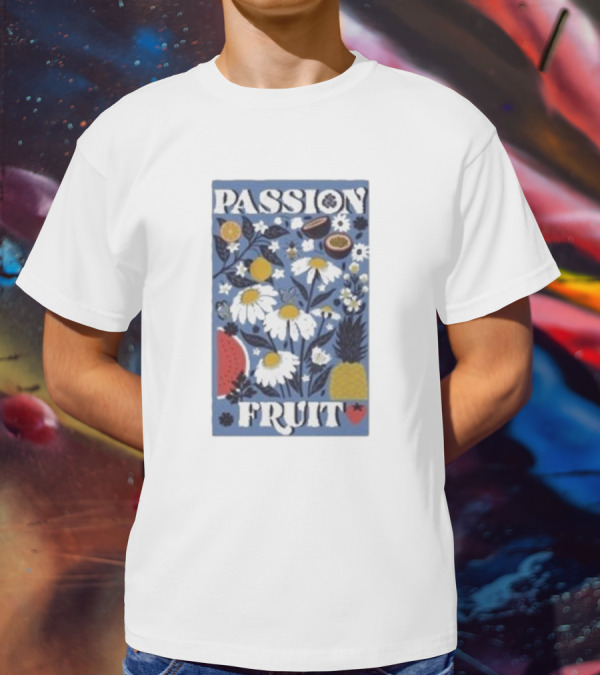 PASSION FRUIT Floral Charm With Passion Fruit And Pineapple T-Shirt