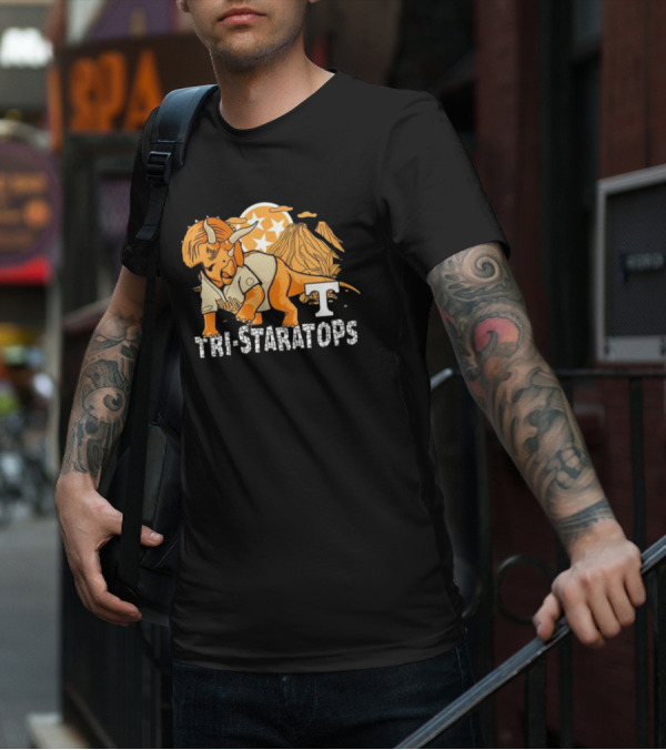Tri-staratops Omavols Baseball Tennessee Mountain Stars T-Shirt