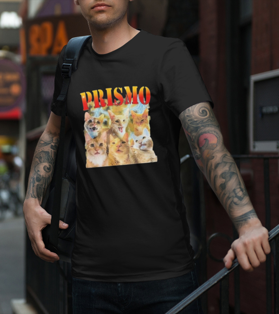 Prismo Cats Colorful Expressions Feline Montage T-Shirt