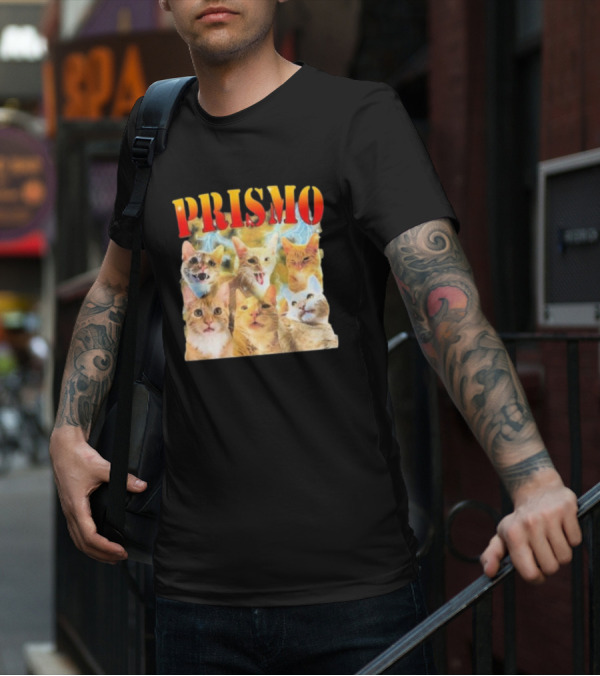 Prismo Cats Colorful Expressions Feline Montage T-Shirt