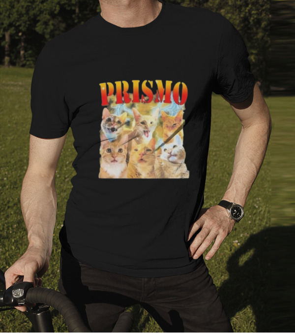 Prismo Cats Colorful Expressions Feline Montage T-Shirt