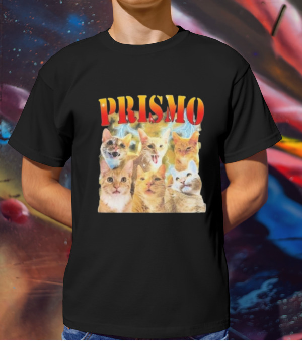 Prismo Cats Colorful Expressions Feline Montage T-Shirt