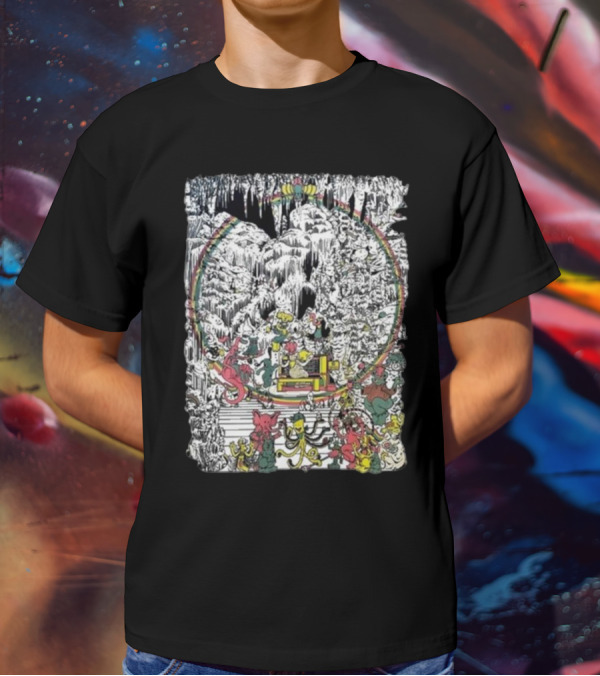 Brian Blomerth Sprinkle’s Glow Mineralogy Psychedelic Cavern Creatures And Vibrant Cosmic Scenes T-Shirt