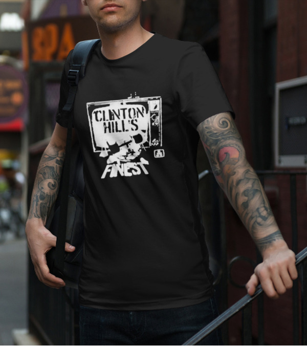 Clinton Hill's Finest As Seen On TV Retro Style Television T-Shirt