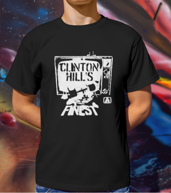 Clinton Hill's Finest As Seen On TV Retro Style Television T-Shirt