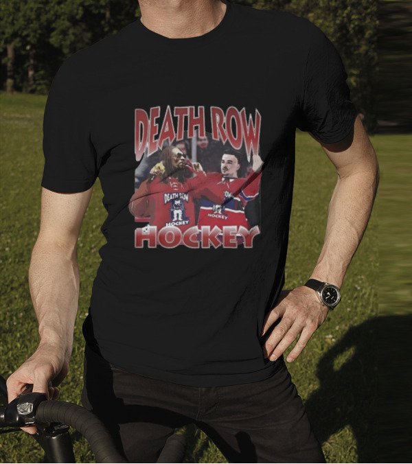 Death Row Hockey Sweater With Iconic Rapper And Player Graphics T-Shirt