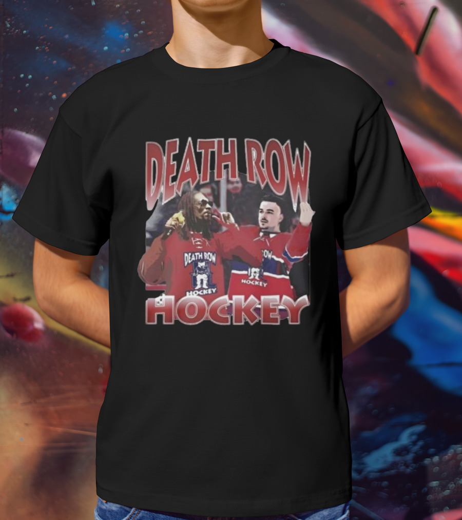 Death Row Hockey Sweater With Iconic Rapper And Player Graphics T-Shirt