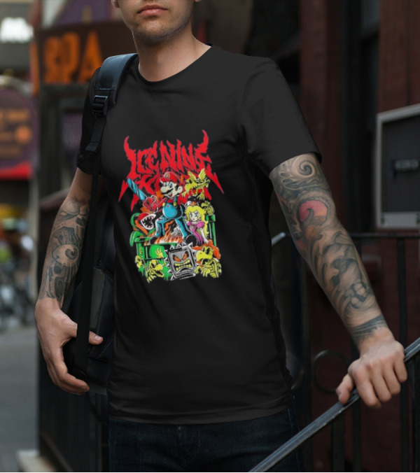 Ice Nine Kills Party Of Darkness Mario Horror Mashup T-Shirt