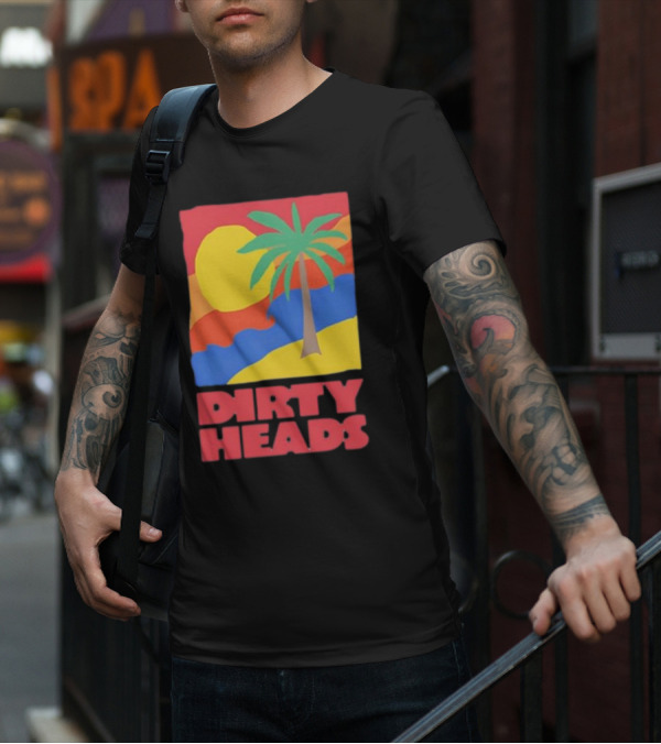 Dirty Heads Palm Tree Sunset Beach Vibes T-Shirt