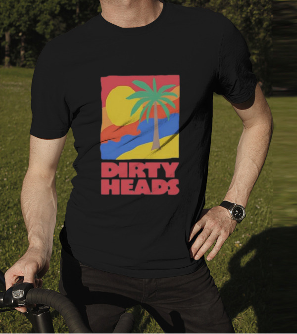 Dirty Heads Palm Tree Sunset Beach Vibes T-Shirt
