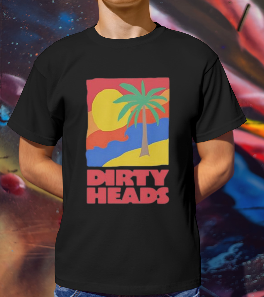 Dirty Heads Palm Tree Sunset Beach Vibes T-Shirt