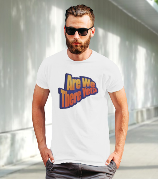 James Marriott Are We There Yet Retro Text T-Shirt