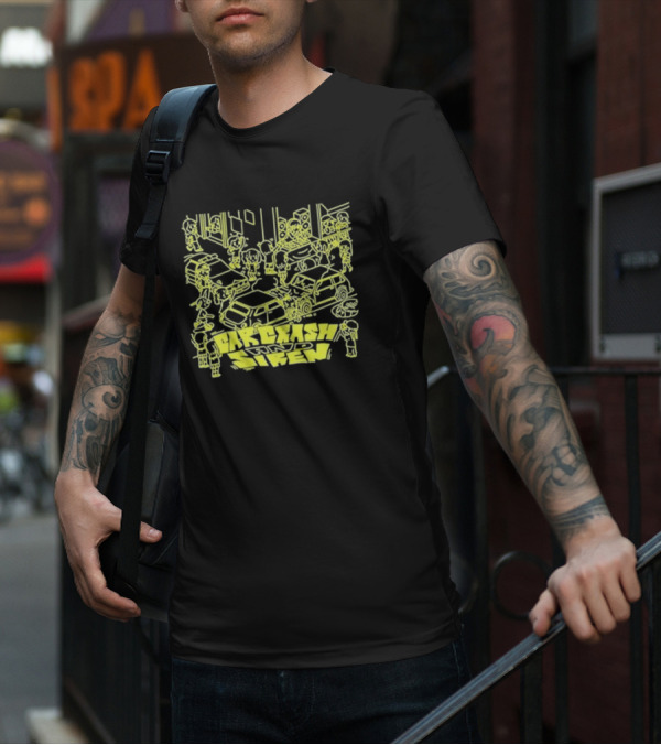 Jazzputin Car Crash Chaos And Siren Scene T-Shirt