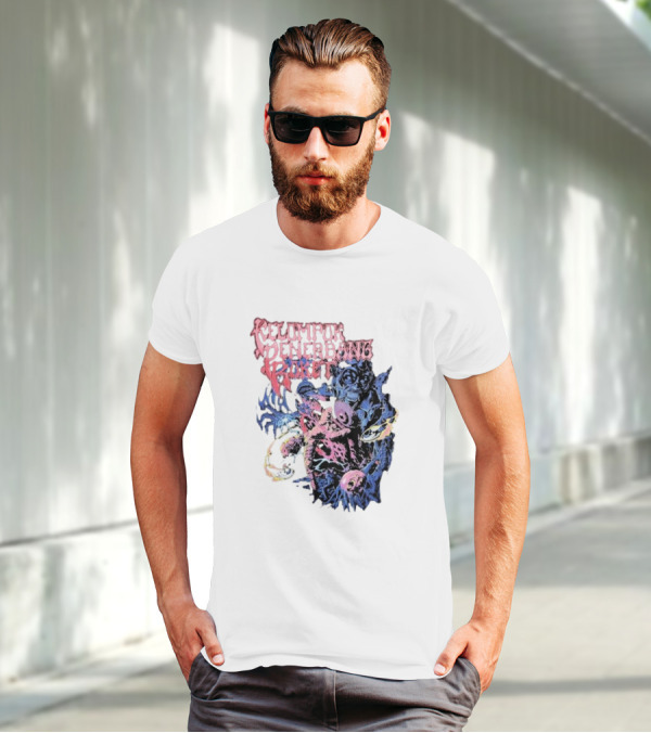 Kelompok Penerbang Roket Space Rage Psychedelic Monster T-Shirt