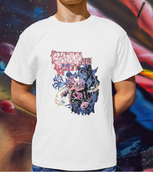 Kelompok Penerbang Roket Space Rage Psychedelic Monster T-Shirt