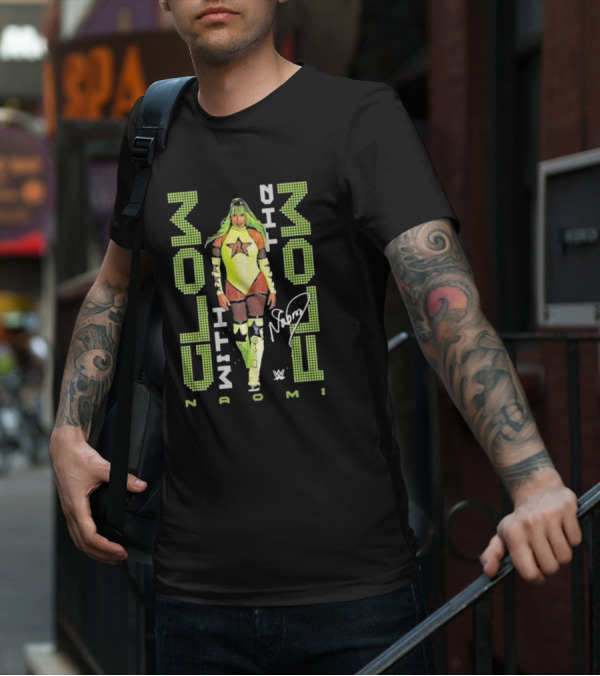 Naomi Glow With The Flow WWE Neon Star Signature T-Shirt