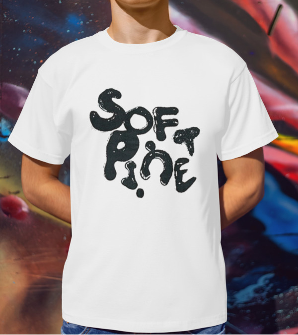 Soft Pine Logo Dark Green Text T-Shirt
