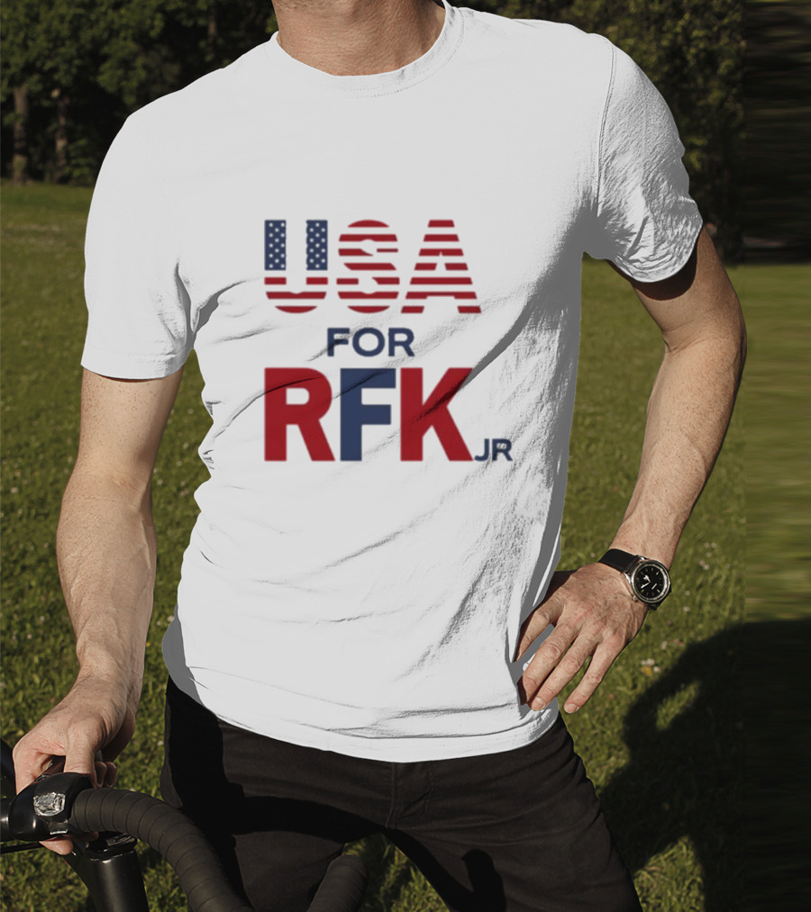 USA For RFK Jr American Flag T-Shirt