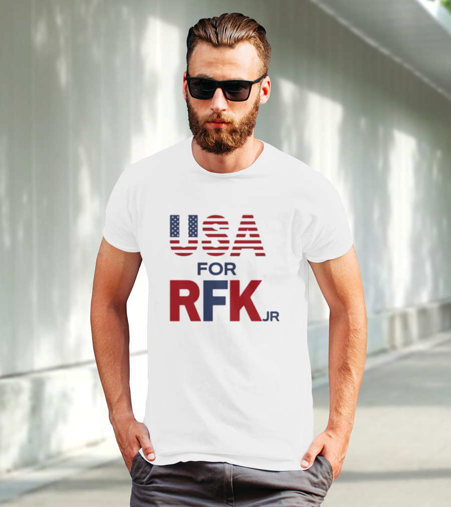 USA For RFK Jr American Flag T-Shirt
