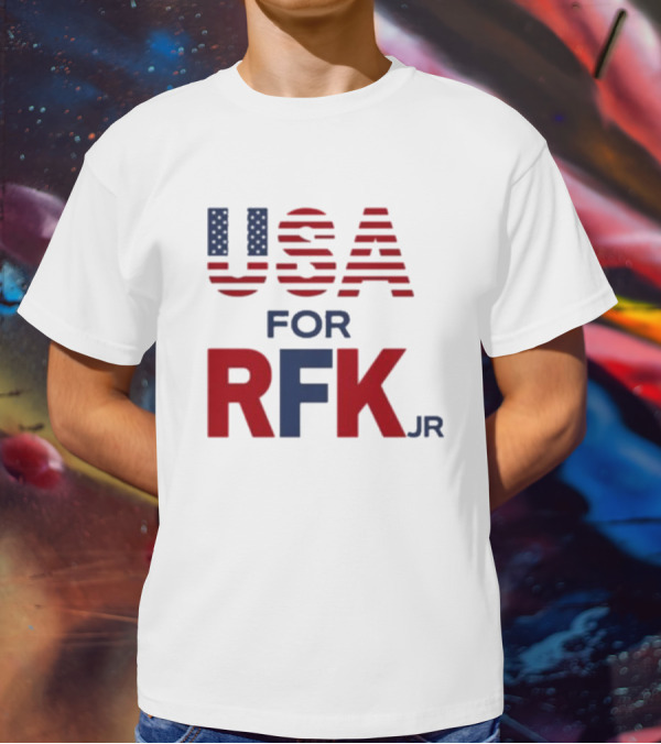 USA For RFK Jr American Flag T-Shirt