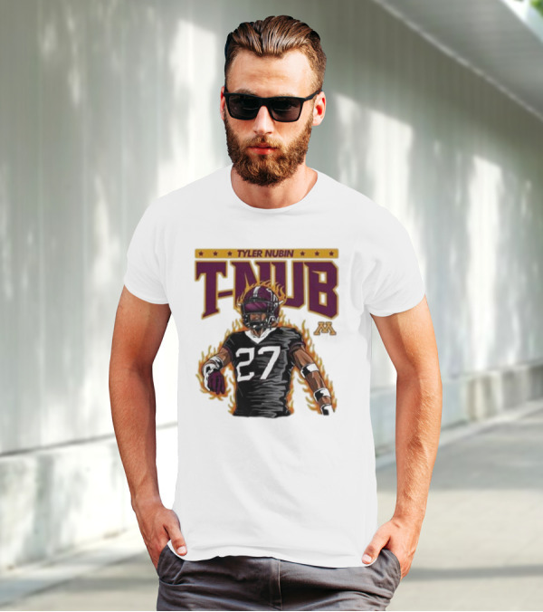Ncaa Football Tyler Nubin T-Nub Defensive Back 27 Youth T-Shirt